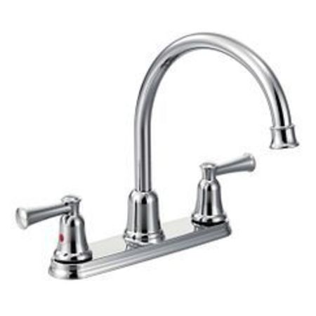 MOEN Chrome Two-Handle High Arc Kitchen Faucet CA41611
